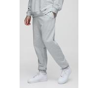 Mens Grey Tall Lightweight Loopback Regular Fit Basic Joggers, Grey 2XL