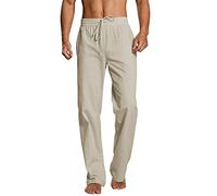 Mens Grey Track Pants Smart Jog Bottoms Activewear Trousers Regular Fit Straight Sweatpants Drawstring Elasticated Waist Pant Flat-Front Trouser Gym Sports Pants Wrinkle-Resistant Lounge Trousers