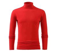 Mens Grey White Turtleneck Jumper Long Sleeve Shirt Roll Neck Tops Cotton Basic High Neck T Shirts UK Sports Lightweight Slim Fit Elegant Beige Turtle Neck Sweater Oversized Pullover XXL,3XL,XL,4XL,M