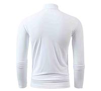 Mens Grey White Turtleneck Jumper Long Sleeve Shirt Roll Neck Tops Cotton Basic High Neck T Shirts UK Sports Lightweight Slim Fit Elegant Beige Turtle Neck Sweater Oversized Pullover XXL,3XL,XL,4XL,M