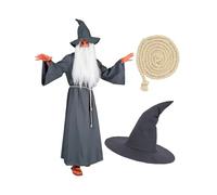 Mens Grey Wizard Costume