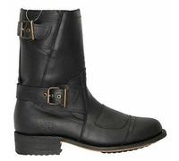 Mens Grinders Route 66 Boots Black Leather Cowboy Western Pointed Biker Boot