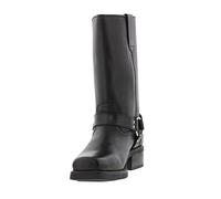 Mens Western and Cult Fashion Gringos HIGH HARLEY - Black Leather, Mens UK 9 / EU 43