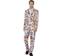 Smiffy's Men's Suit Groovy - Multi-colour - M (38-40 in)