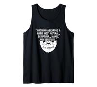 Mens Growing A Beard Is Natural & Manly C. H. Spurgeon Quote Tank Top
