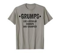 Mens Grumps like regular grandpa only grumpier funny grandad T-Shirt