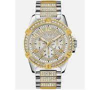 Men's Guess W0799G4 Gold Tone Frontier Men's Watch - White