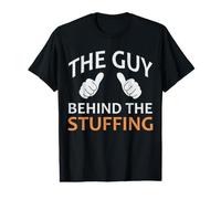Men's Guy Behind The Stuffing Funny Thanksgiving Fall Pregnancy Value Graphic T-Shirt