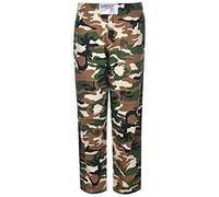 Mens Gym Baggies Baggy Trousers Training Sports Tracksuit Bottoms Jogging Casual Trouser Pants Paint Brush Style (4X-Large, Green Camouflage)