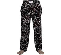 Mens Gym Baggies Baggy Trousers Training Sports Tracksuit Bottoms Jogging Casual Trouser Pants Paint Brush Style (5X-Large, Black)