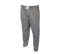 Mens Gym Baggies Baggy Trousers Training Sports Tracksuit Bottoms Jogging Casual Trouser Pants Striped Style (XX-Large, Black & White)