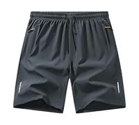 Mens Gym Shorts Lightweight Work Men Stretch Fit Sports Men's Athletic 7" Loose Training for Running Football Walking Smart Compression Style Anti-Chafing Base Layer Hiking