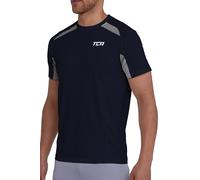 TCA Quick Dry T Shirt Gym Top for Men Short Sleeve Running Top Mens Gym Clothes Sports Active wear, Lightweight Breathable Moisture Wicking Clothing - Night Sky, S