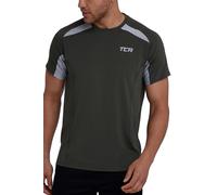 TCA Quick Dry T Shirt Gym Top for Men Short Sleeve Running Top Mens Gym Clothes - Forest Night, S