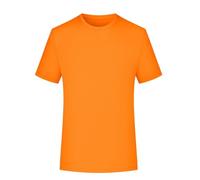 Mens Gym T Shirt, Tshirts Men UK Quick Drying Sports Workout Short Sleeve Plain T-Shirt Solid Color Tee Shirts Breathable Round Neck Summer Tops for Running Fitness Cycling and Training Orange