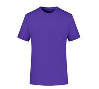 Mens Gym T Shirt, Tshirts Men UK Quick Drying Sports Workout Short Sleeve Plain T-Shirt Solid Color Tee Shirts Breathable Round Neck Summer Tops for Running Fitness Cycling and Training Purple