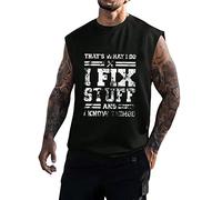 Men's Gym Tank Tops Quick Dry Sleeveless Top Workout Bodybuilding Running Men top Sport wear Vests Training for Long Sleeve (Black, XXXL)