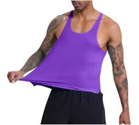Mens Gym Vests UK Sale Clearance Men Workout Tank Tops Quick Dry Mesh Sleeveless Tees Scoop Neck Fitness Bodybuilding Stringer Shirts Summer Breathable Fitness Muscle T Shirt Plus Size S-3XL