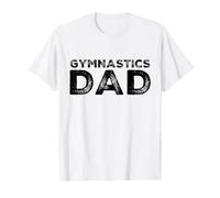 Mens Gymnastics Dad Daughter Gymnast Cheer Dads Daughters Value Graphic T-Shirt, Men, White, S