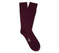 Mens Hackett Classic Maroon Polka Dot Ankle Socks S/M