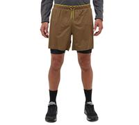 Men's HAGLOFS L.I.M Tempo Trail 2-in-1 Shorts (Teak Brown/True Black)