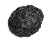 Men's Hair Capillary Prosthesis 0.1-0.12Mm Human Hair Replacement System For Men 6X8 7X9 8X10 Wig 130 6x9#Color 1B30
