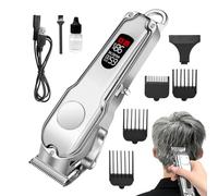 Men's Hair Cutting Machine, USB Rechargeable Cordless Hair Cutting Machine with 4 Wireless Guide Combs for Home and Travel, Hair, Beard, Children and Pets