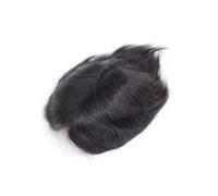 Mens Hair Men's Human Hair System Lace with Clearly PU Base Male Capillary Prosthesis 6 inches Daily wigs(7x10)