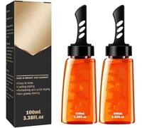 Men's Hair Oil Head Gel, Strong Hold Hair Stying Gel With Comb and Styling Oil, Long Lasting Fluffy, Create Trendy Hairstyles Quickly (100ml)