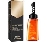 Men's Hair Oil Head Gel, Strong Hold Hair Stying Gel With Comb and Styling Oil, Long Lasting Fluffy, Create Trendy Hairstyles Quickly (100ml)