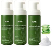 Mens Hair Removal Cream, Face Hair Removal Cream, Intimate Hairs Removal Cream With Natural Aloe Vera, Moisturizing And Nourishing, Gentle Non Sticky Formula, For Face Body (3)