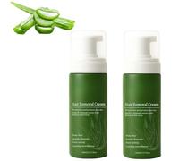 Men's Hair Removal Cream, Painless Men's Hair Removal Cream, Natural Aloe Vera Fast and Gentle Hair Removal Mousse, Suitable for Face, Body, and Intimate Areas