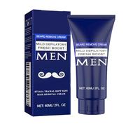 Men's Hair Removal Cream, With Sensitive Skin Formula, 60ml, Intimate Private Gel, Full Body Depilatory Cream, Fast-Acting & Easy To Use, For Men, Face, Back, Chest, Arms, Leg, Facial Shaving