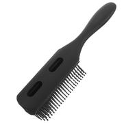 Men's Hair Styling Comb, Nine Row, Abs, Detangles Knots | Black Finish, Suitable for Hair Types, Less Pulling, Reduce Static, Beard and Scalp Use