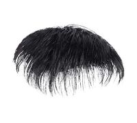 Men's Hairpiece, Men's Hairpiece, Top of the Head Hair Extensions for Men, Natural Black Short Men's Topper Wig, Human Hair Toupee Clip, Round Hair Replacement for Men Anulely
