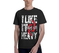 Men's Hale*Storms Rock Band T-Shirt Short Sleeve Tee-Shirt Basic Simple Vintage Tops Cotton Crew Neck Shirt Black L