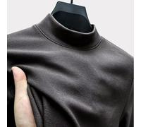 Men's Half Turtleneck Sweatshirt Effortless Style with a Comfortable Fit (5XL Dark Gray)