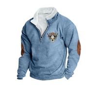 Mens Half Zip Jumper Fleece Lined Pullover Casual Long Sleeve Sweatshirt Stand Collar Sweater Classic Patchwork Tops Jacket Warm Sherpa Lined Pullovers Sports Jumper Workwear Plus Size 8-22