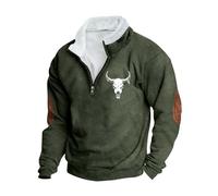Mens Half Zip Jumper Fleece Lined Pullover Casual Long Sleeve Sweatshirt Stand Collar Sweater Classic Patchwork Tops Jacket Warm Sherpa Lined Pullovers Sports Leisure Jumper Workwear Plus Size S-5XL