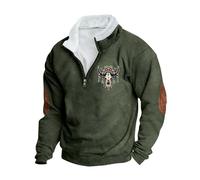 Mens Half Zip Jumper Fleece Lined Pullover Casual Long Sleeve Sweatshirt Stand Collar Sweater Classic Patchwork Tops Jacket Warm Sherpa Lined Pullovers Sports Jumper Workwear Plus Size 8-22