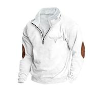 Mens Half Zip Jumper Fleece Lined Pullover Long Sleeve Sweatshirt Stand Collar Sweater Classic Patchwork Tops Jacket Warm Sherpa Lined Pullovers Sports Casual Jumper Workwear Plus Size 8-22
