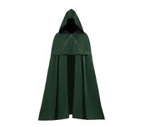 Mens Halloween Cloak, Adult Short Hooded Medieval Cloak Vintage Renaissance Cape Gothic Knight Wizard Costume Halloween Ren Faire Cosplay