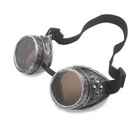 Mens Halloween Cosplays Costumes Glasses Gothic Glasses Punk Cyber Goggles Vintage Steampunk Goggles Steampunk Cosplay Halloween Vintage Adjustable Elastic Band Men