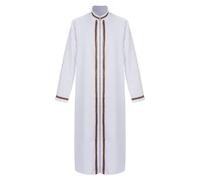 Mens Halloween Costume Arab Robe Middle Eastern Gown Party Outfit