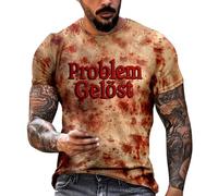 Men's Halloween Costume T-Shirt T Shirt Scary Jack o Lantern Tee Bones Plus Size Glow in Dark Design Spooky Fancy Dress