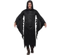 Mens Halloween Fancy Dress Costume Screamer Ghost Killer Reaper Outfit Smiffys