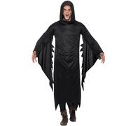 Mens Halloween Fancy Dress Costume Screamer Ghost Killer Reaper Outfit Smiffys