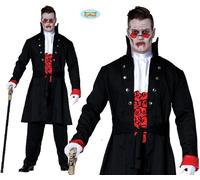 Mens Halloween Gothic Vampire Fancy Dress Costume Men's Dracula Outfit New fg