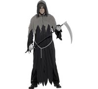 Smiffys Grim Reaper Robe Costume, Black (Size L)