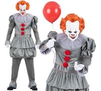 Mens Halloween Licensed IT Chapter 2 Pennywise Fancy Dress Costume by Smiffys